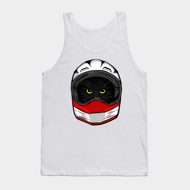 funny cat – Luigi the cat driver Tank Top by LiveForever